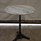 Table bistrot ronde en marbre