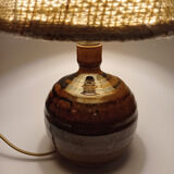 Pair of sandstone lamps - La Borne Circa 70