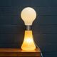 CONTEMPORARY 21stC ITALIAN BIRILLO TABLE / FLOOR LAMP OF RECENT PRODUCTION