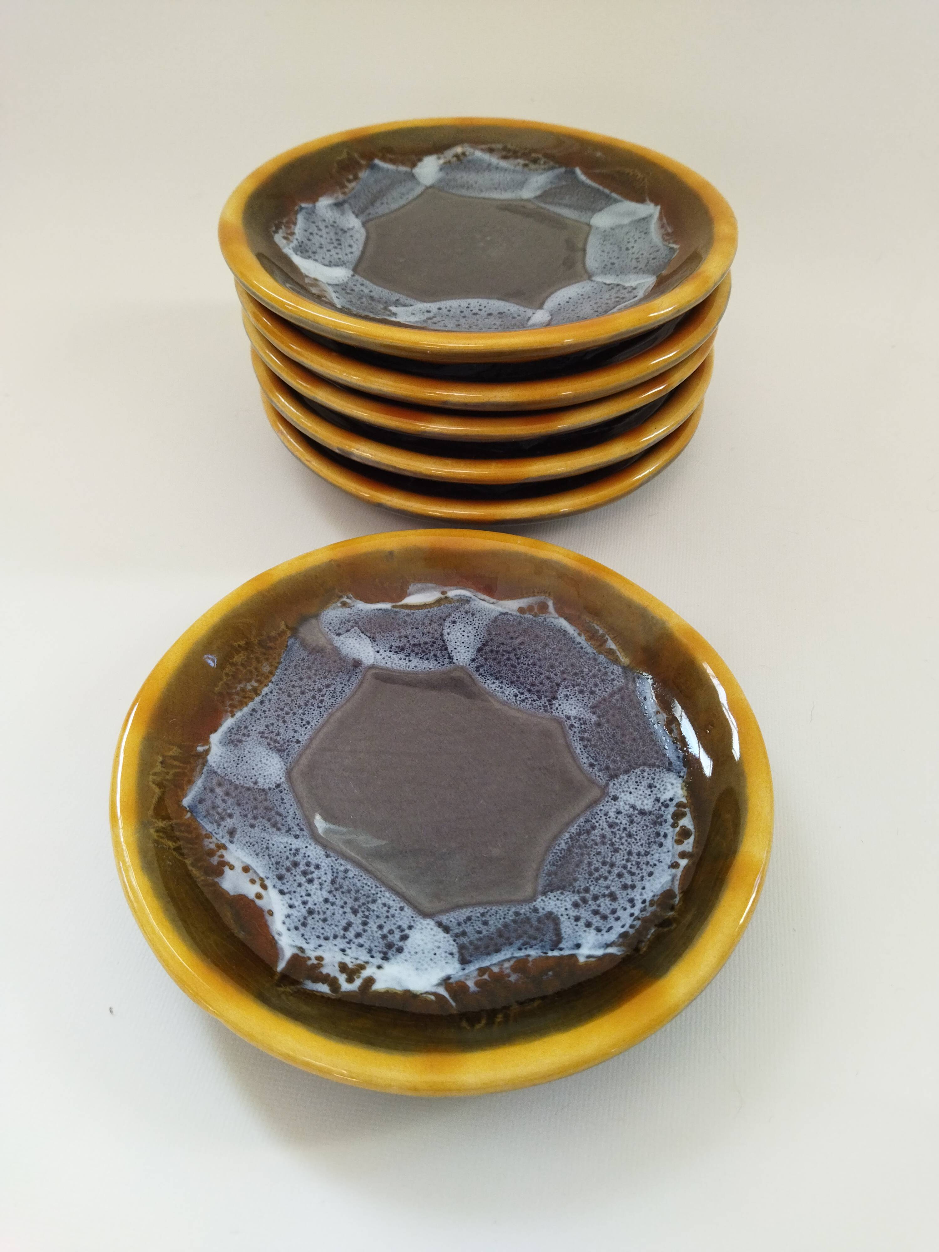 Six Vallauris plates