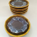 Six Vallauris plates