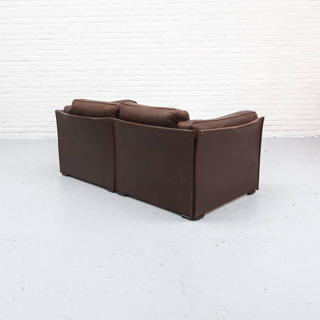 Canapé deux places Cassina 405 Duc par Mario Bellini années 1970