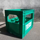 Vintage Tresch green plastic bottle box