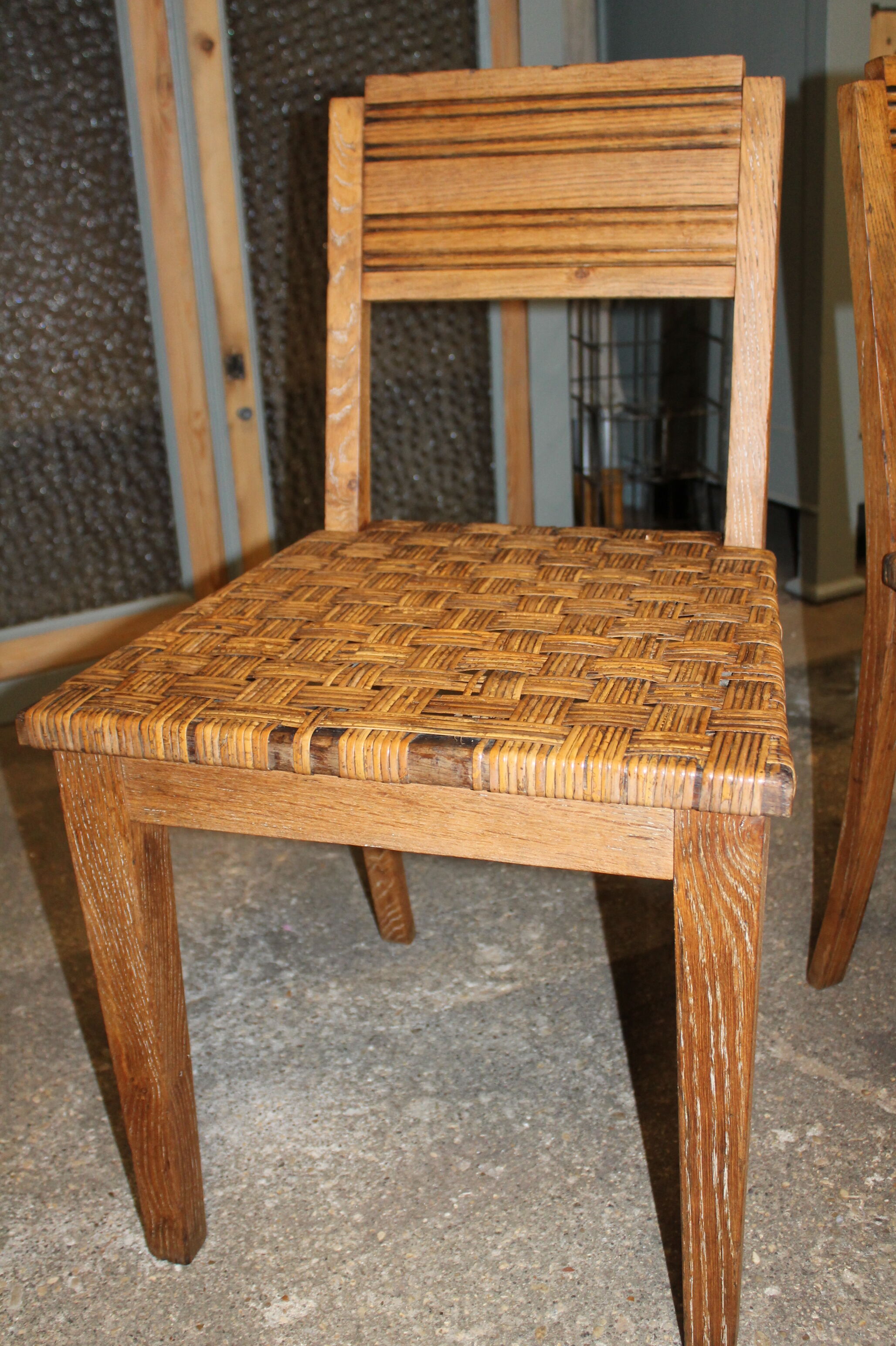 Set of two cannate chairs reconstruction