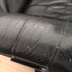 Armchair Scandinavian lounge swivel and tilt and his ottoman Unico 1970 Denmark