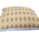 Amber geometric pattern cushion cover - 50 x 50