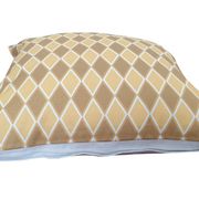Housse de coussin motif géométrique ambre - 50 x 50