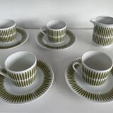 Scandinavian graphic style coffee service
