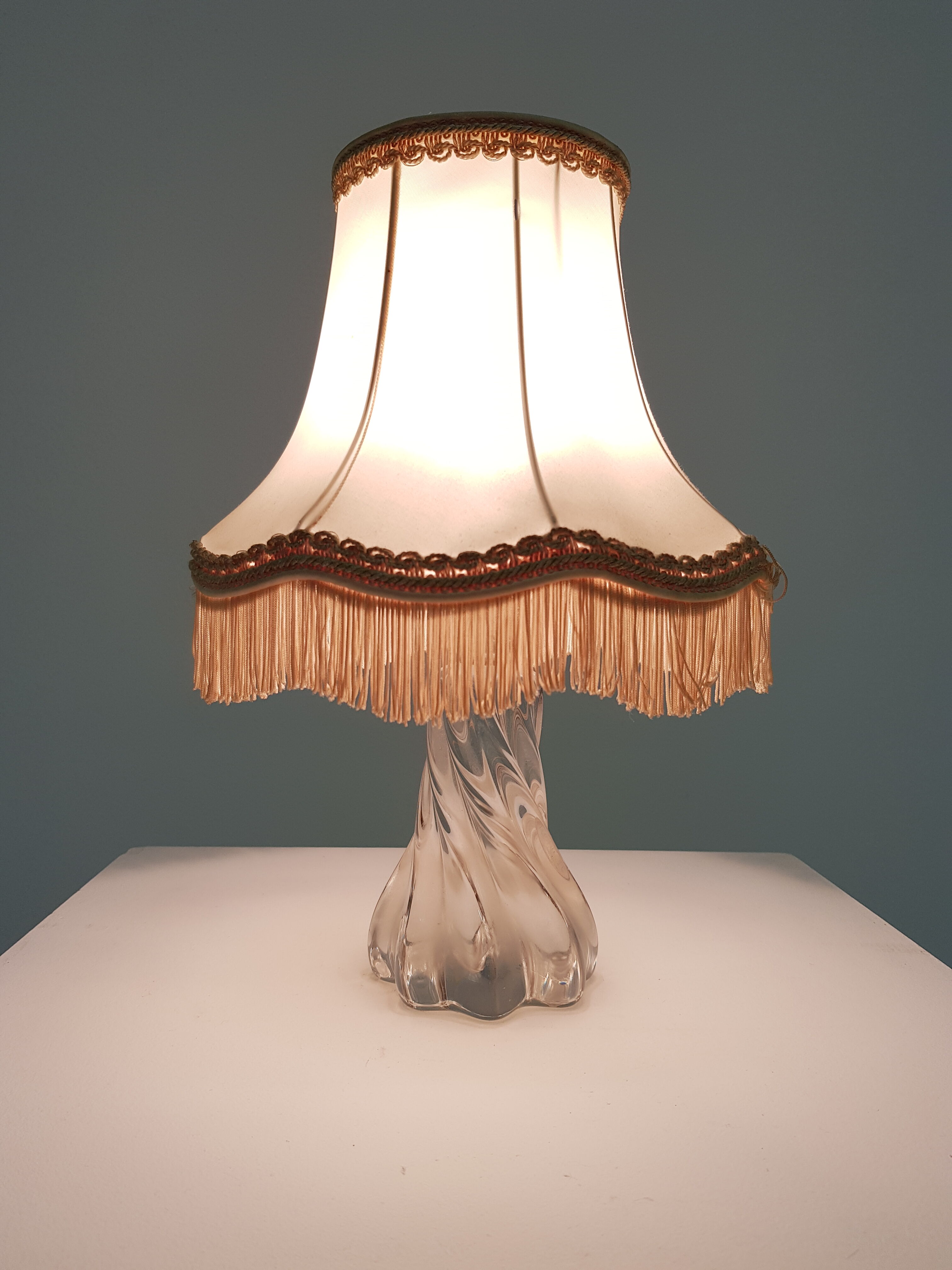 Vintage baccarat crystal lamp