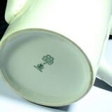 Art Deco porcelain coffee pot by SUS Bavaria with a metal warming hood by WMF, comes from the 1920s