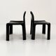 Black Chair Model 4854 Chair by Gae Aulenti for Kartell, 1970
