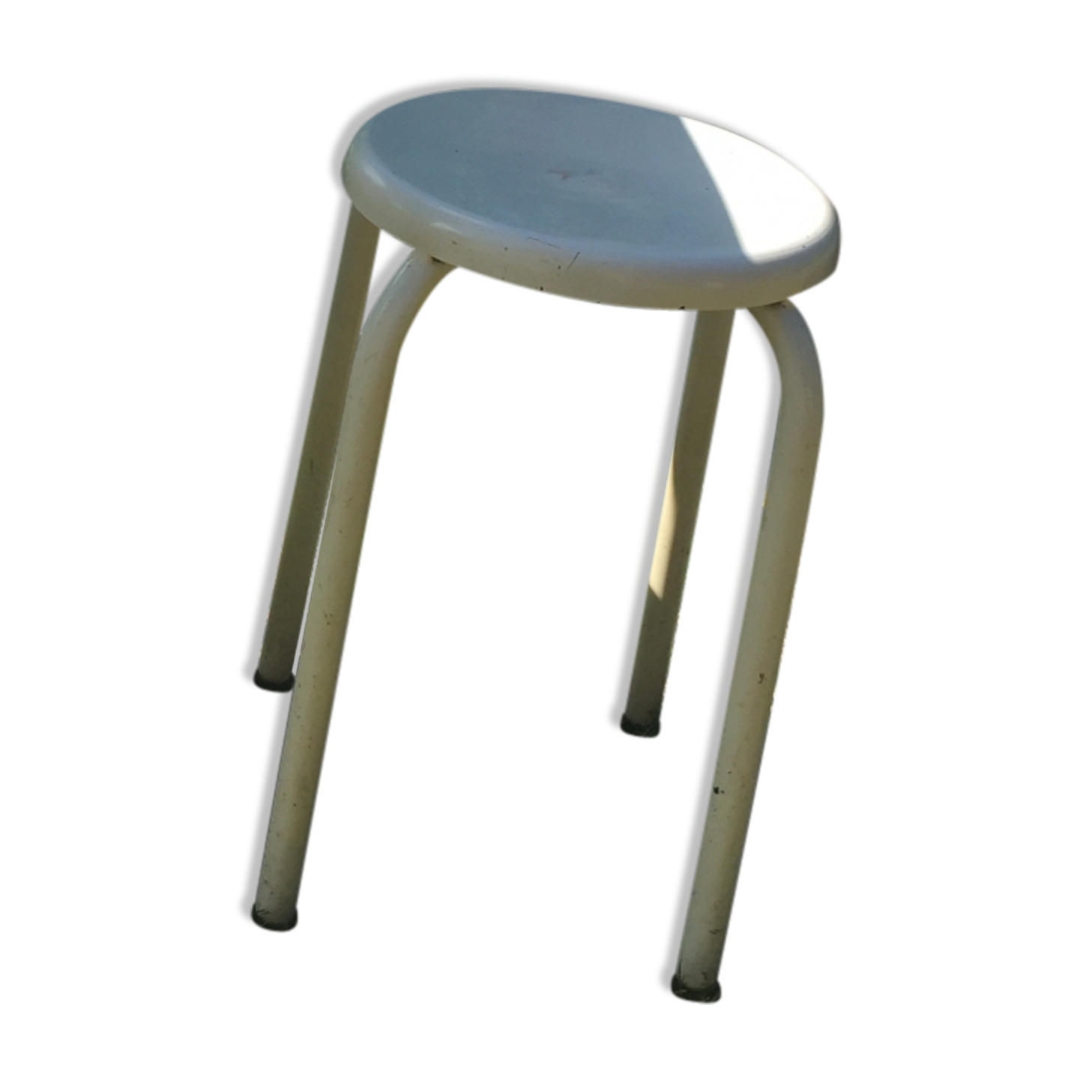 White factory stool