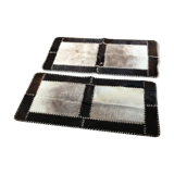 Lot of 2 carpets cow skins 120x60cm