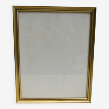 Vintage gilded wood frame for 241 x 302 mm subject