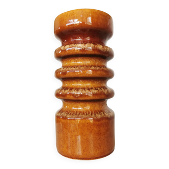 Vintage Ceramic Vase: 1970s West German Pottery