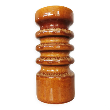 Vintage Ceramic Vase: 1970s West German Pottery