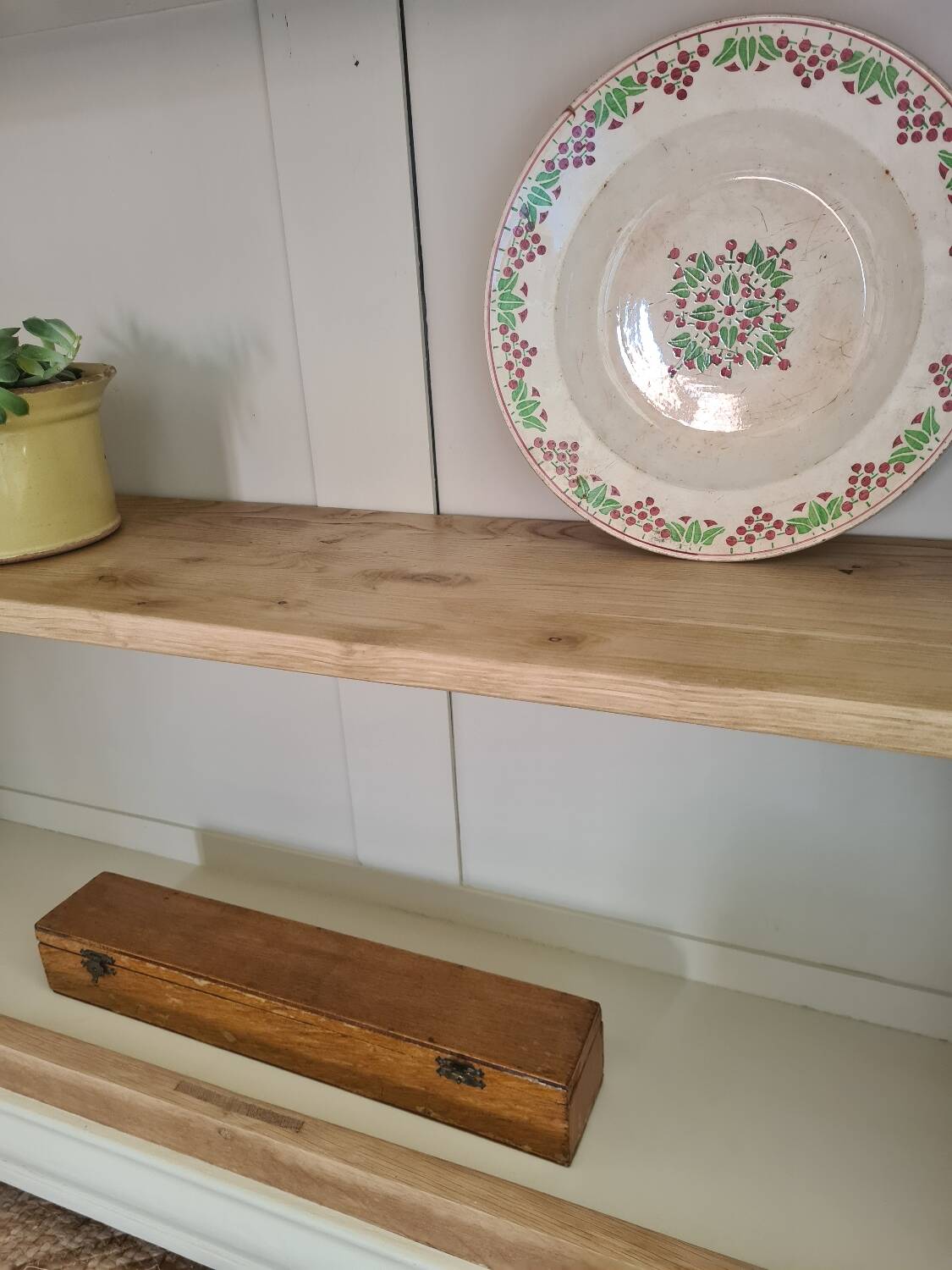 Console or solid oak entrance furniture