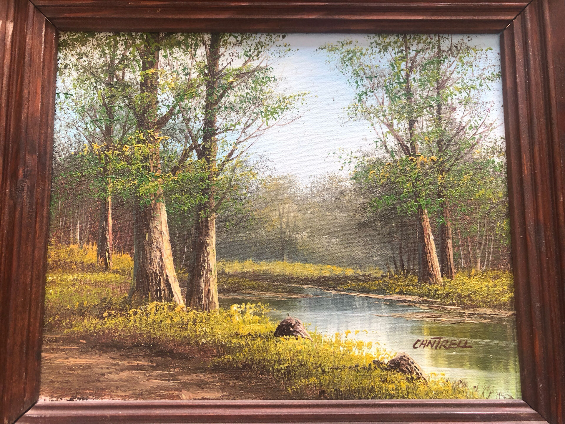 Old oil painting signed Cantrell