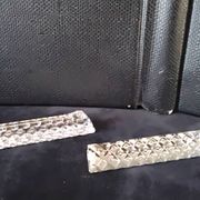 Coffret de 10 porte couteaux en cristal au plomb forme triangulaire