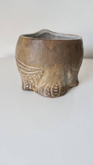 Ceramic owl sculpture - signed Agnès Escala - France, 1960s