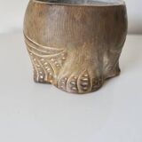 Ceramic owl sculpture - signed Agnès Escala - France, 1960s