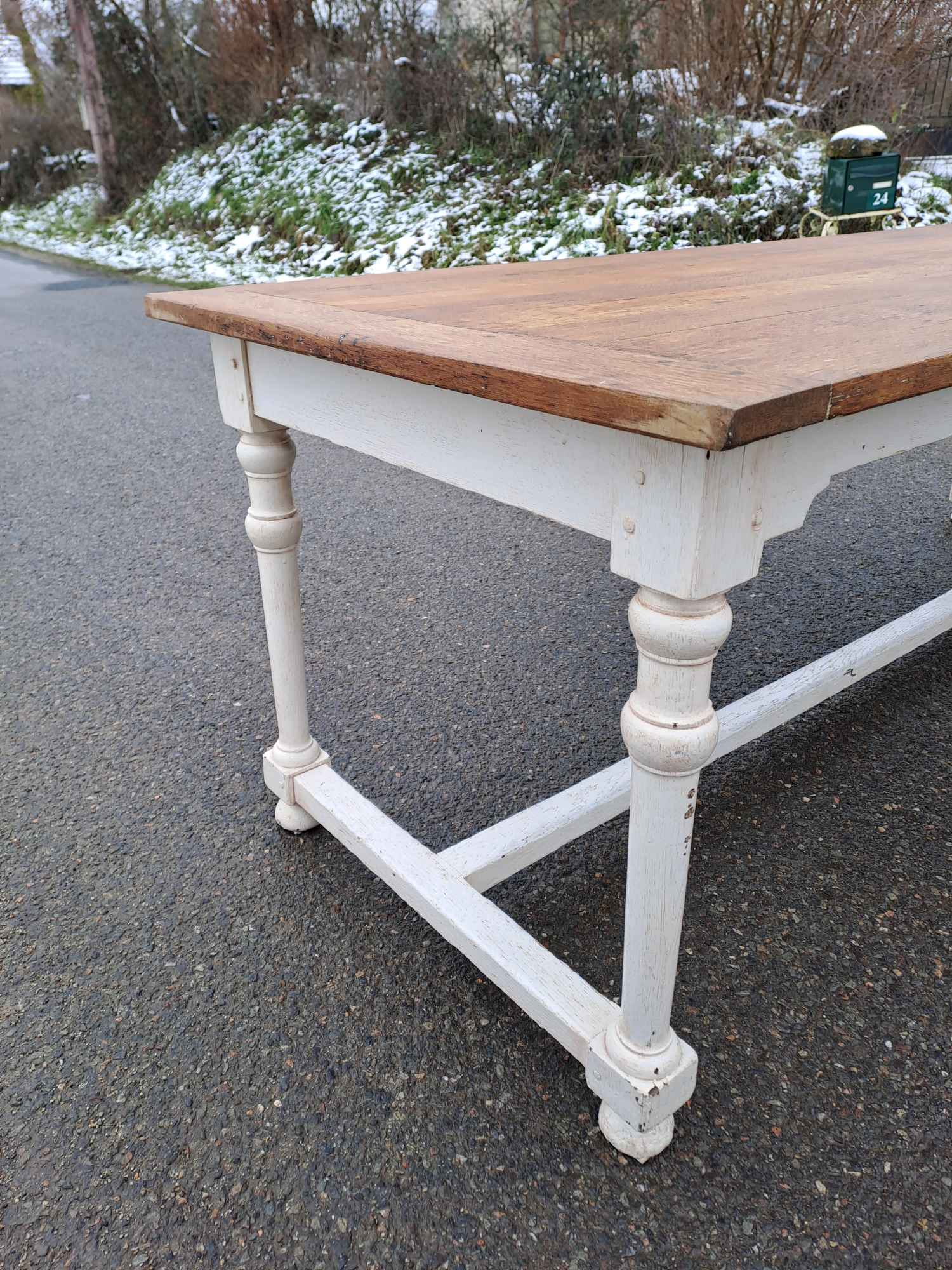 Oak farmhouse table