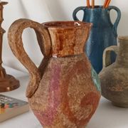 Vase pichet céramique, terracotta, vintage
