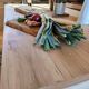 Solid raw oak table/island type "butcher's block" 180x105