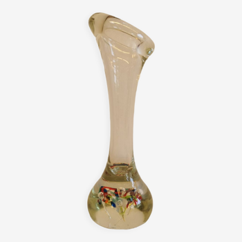 Vase en os rare de la verrerie danoise Holmegaard, probablement fabriqué par le designer en chef Per Lütken.