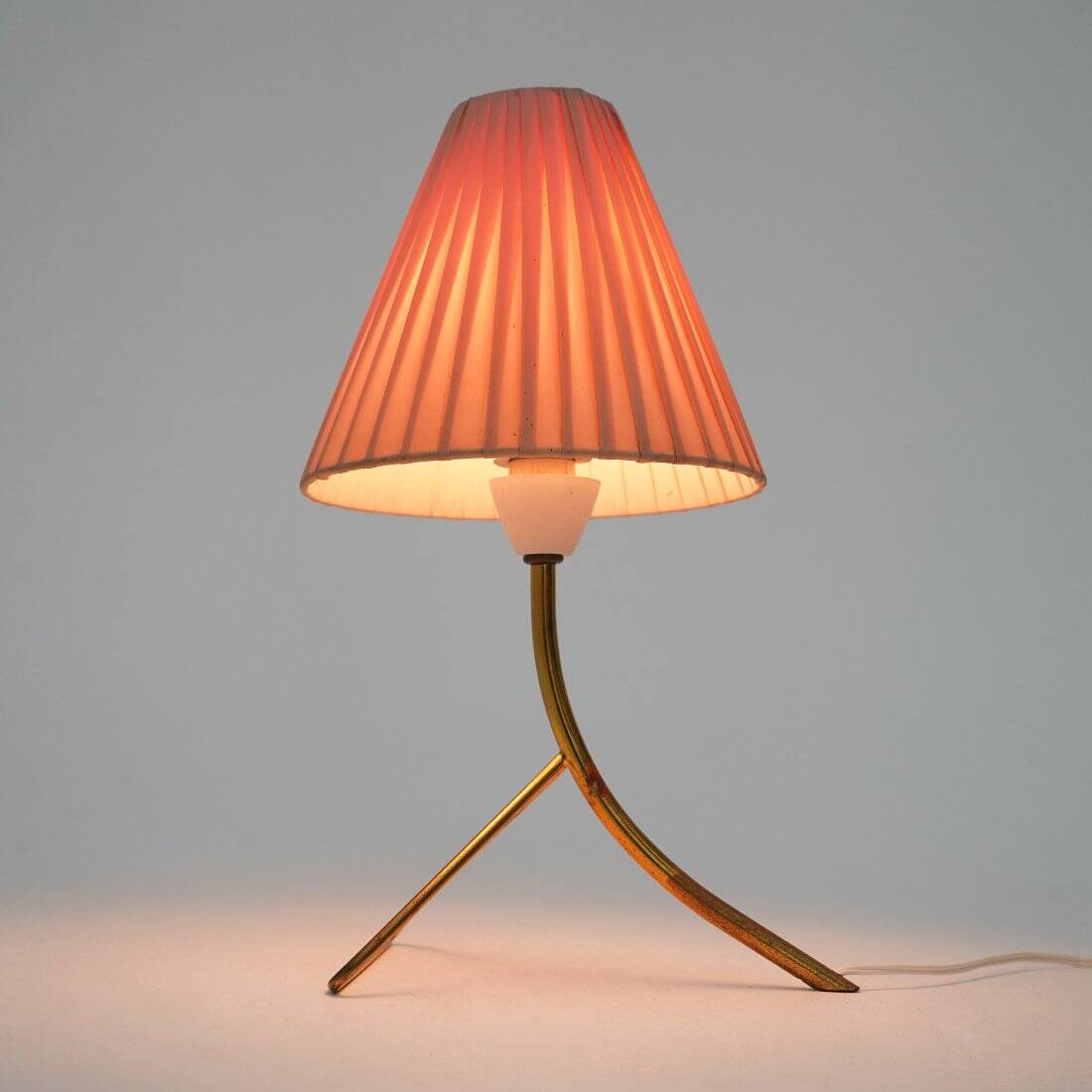 Brass table lamp, 1950s