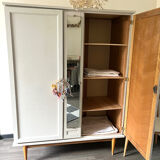 Armoire lin pieds compas