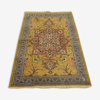 Tapis persan qom iran 80  x 130 cm  1970