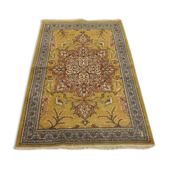 Tapis persan qom iran 80  x 130 cm  1970