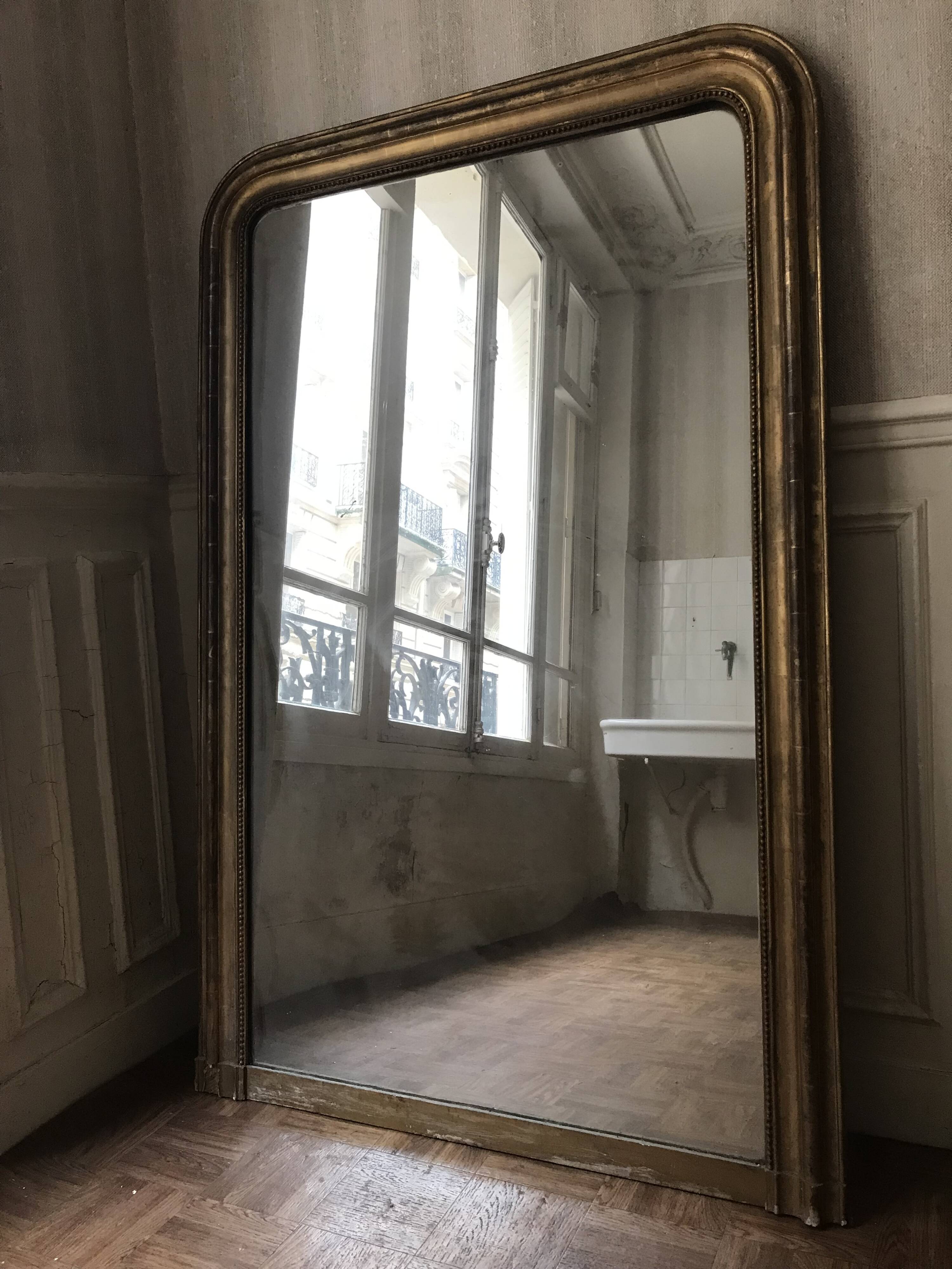 Large Louis-Philippe gilded trumeau.