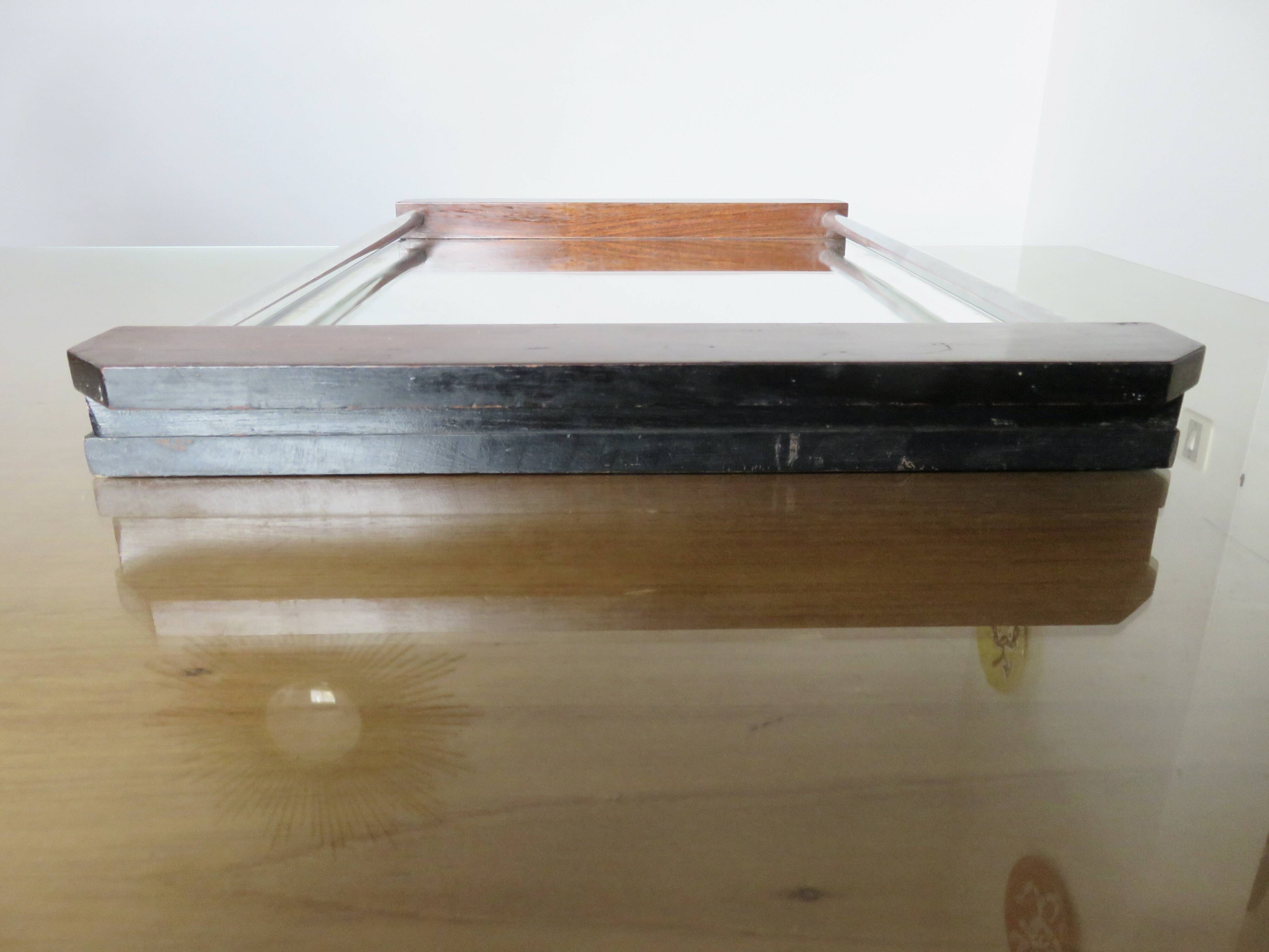 Plateau signé Louis Prodhon, art déco, vers 1930, France, palissandre