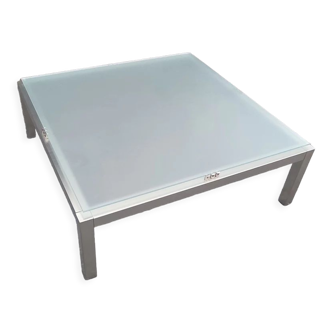 Table basse métal poli vintage 1950/1970
