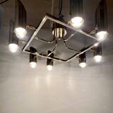 Space Age Multi Lights Ceiling Lamp in the Style of Stilnovo, Italy 1970's