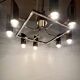 Space Age Multi Lights Ceiling Lamp in the Style of Stilnovo, Italy 1970's