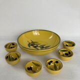 Salad bowl and cups
