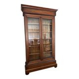19th century walnut display case