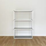 Aluminum and glass shelf