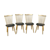 Four baumann chairs