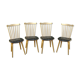 Four baumann chairs