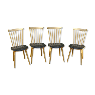 Four baumann chairs