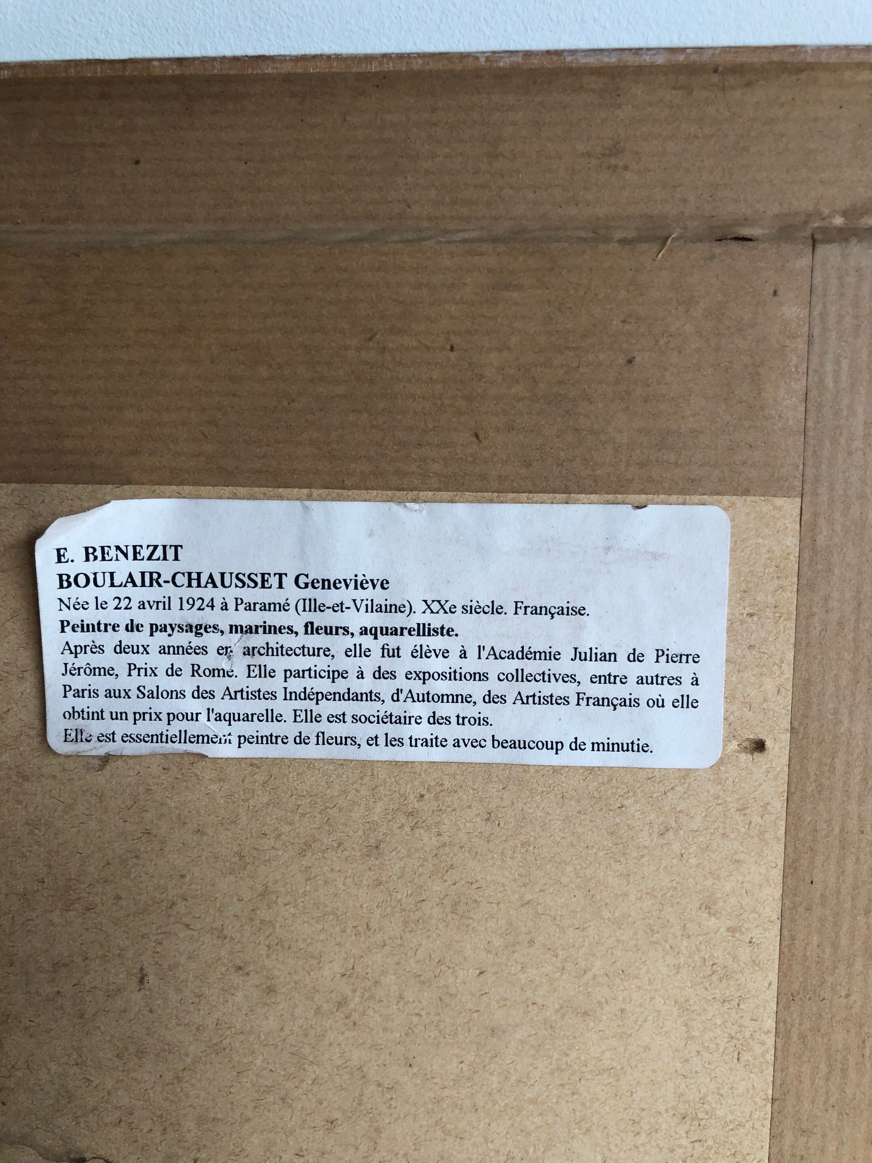 Aquarelle Fleurs de Boulait-Chausset