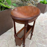 Oval cherry pedestal table