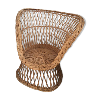 Child armchair wicker