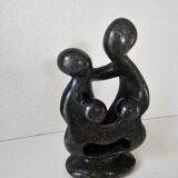 Sculpture en pierre de savon - Famille Parents / enfants design moderne