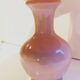 Lamp tulip pink powder, ceramic, vintage 60