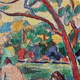Paul senac Huile sur toile les baigneuses tableau ancien